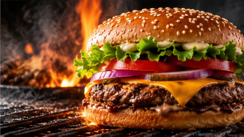 Flame-Grilled Double